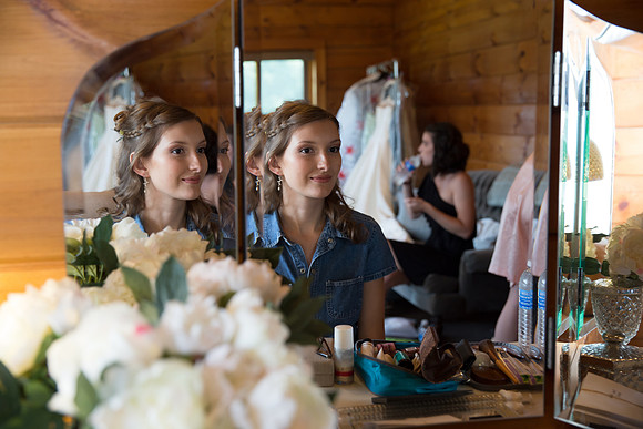 Wedding in Chapel Hill Getting Ready images at Valhalla