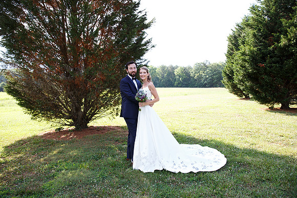 Bride & Groom June wedding at Valhalla Chapel Hill