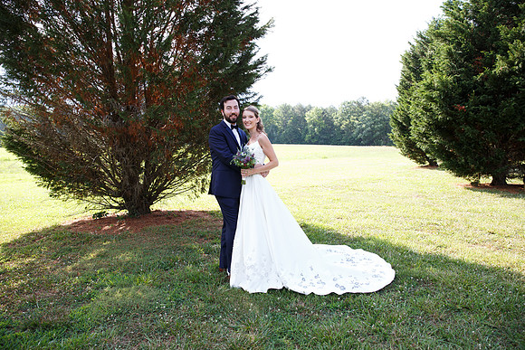 Bride & Groom June wedding at Valhalla Chapel Hill