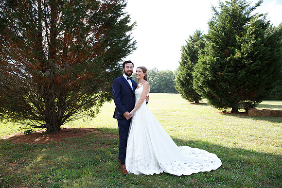 Bride & Groom June wedding at Valhalla Chapel Hill