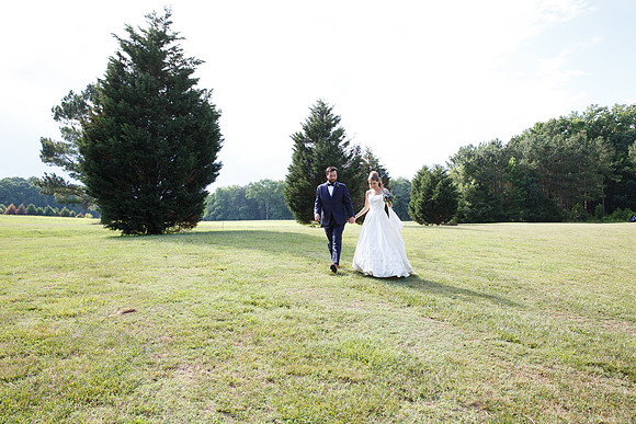 Bride & Groom June wedding at Valhalla Chapel Hill