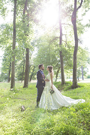 Bride & Groom June wedding at Valhalla Chapel Hill