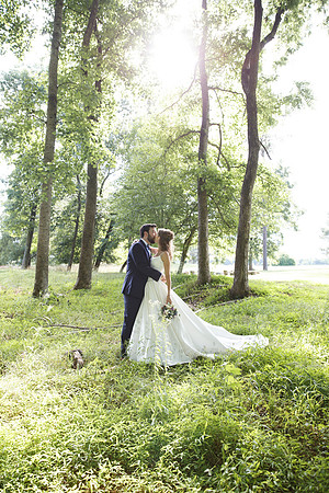 Bride & Groom June wedding at Valhalla Chapel Hill