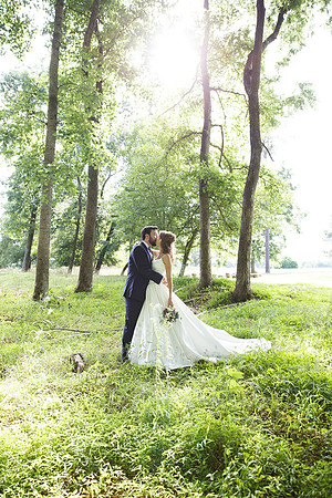 Bride & Groom June wedding at Valhalla Chapel Hill
