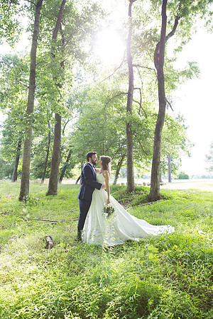 Bride & Groom June wedding at Valhalla Chapel Hill