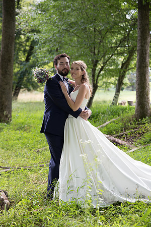 Bride & Groom June wedding at Valhalla Chapel Hill