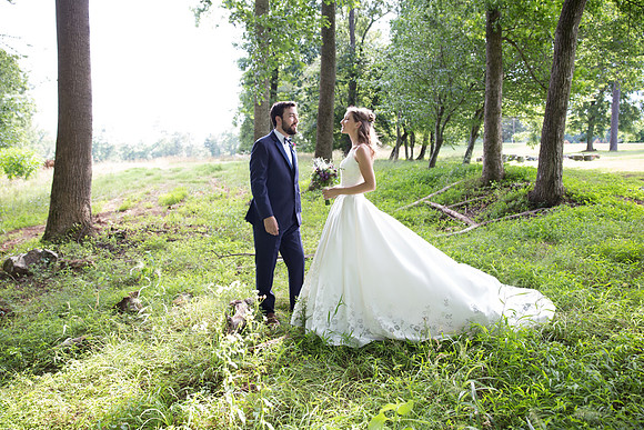 Bride & Groom June wedding at Valhalla Chapel Hill