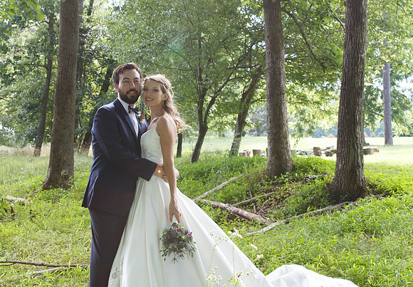Bride & Groom June wedding at Valhalla Chapel Hill