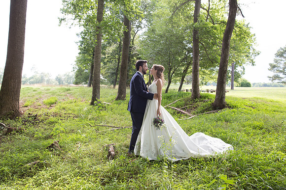 Bride & Groom June wedding at Valhalla Chapel Hill