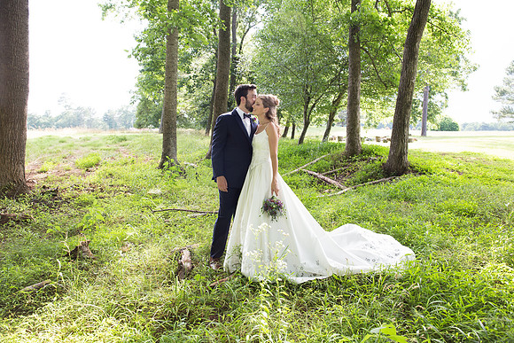 Bride & Groom June wedding at Valhalla Chapel Hill