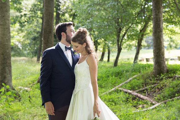 Bride & Groom June wedding at Valhalla Chapel Hill