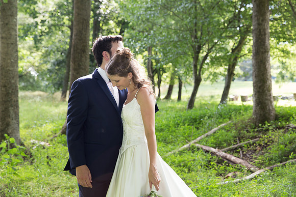 Bride & Groom June wedding at Valhalla Chapel Hill