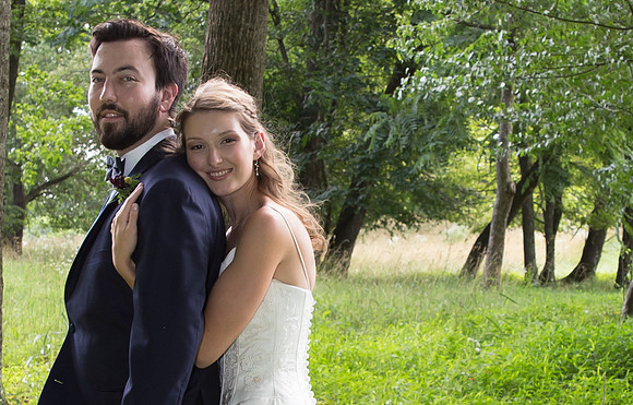 Bride & Groom June wedding at Valhalla Chapel Hill