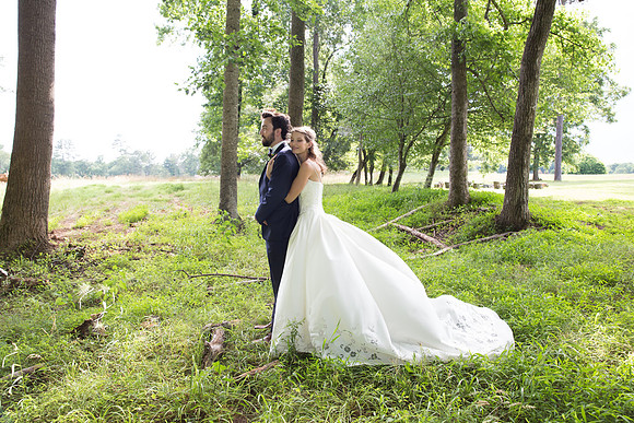 Bride & Groom June wedding at Valhalla Chapel Hill