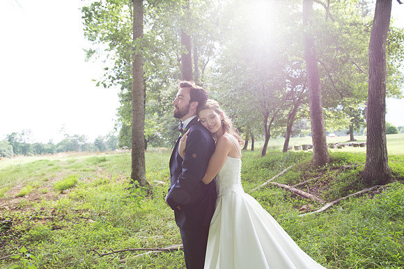 Bride & Groom June wedding at Valhalla Chapel Hill