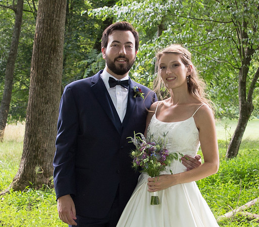 Bride & Groom June wedding at Valhalla Chapel Hill