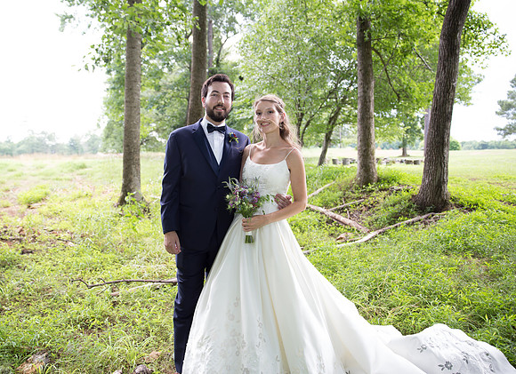 Bride & Groom June wedding at Valhalla Chapel Hill