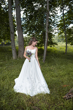 Bride & Groom June wedding at Valhalla Chapel Hill