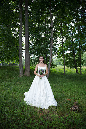 Bride & Groom June wedding at Valhalla Chapel Hill