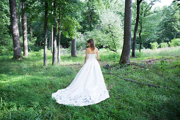 Bride & Groom June wedding at Valhalla Chapel Hill