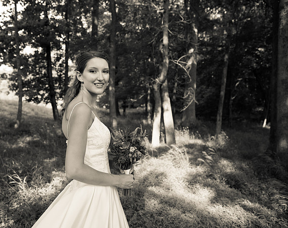 Bride & Groom June wedding at Valhalla Chapel Hill