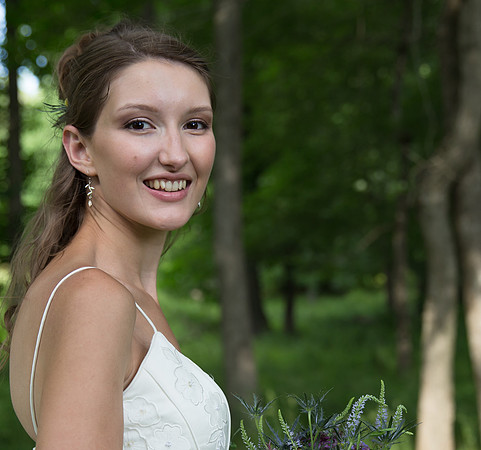 Bride & Groom June wedding at Valhalla Chapel Hill