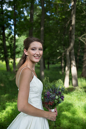 Bride & Groom June wedding at Valhalla Chapel Hill