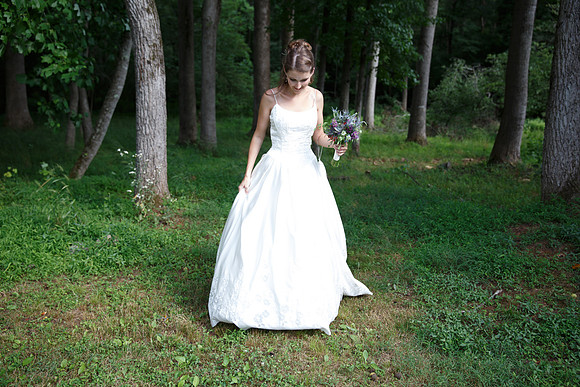 Bride & Groom June wedding at Valhalla Chapel Hill