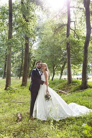 Bride & Groom June wedding at Valhalla Chapel Hill
