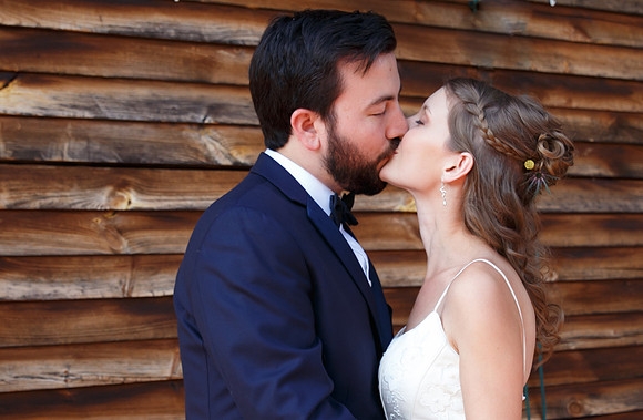 Bride & Groom June wedding at Valhalla Chapel Hill