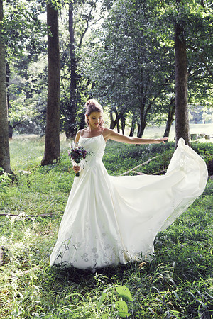 Bride & Groom June wedding at Valhalla Chapel Hill