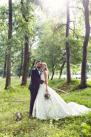 Bride & Groom June wedding at Valhalla Chapel Hill