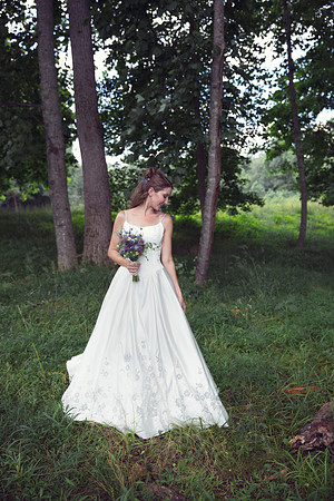 Bride & Groom June wedding at Valhalla Chapel Hill