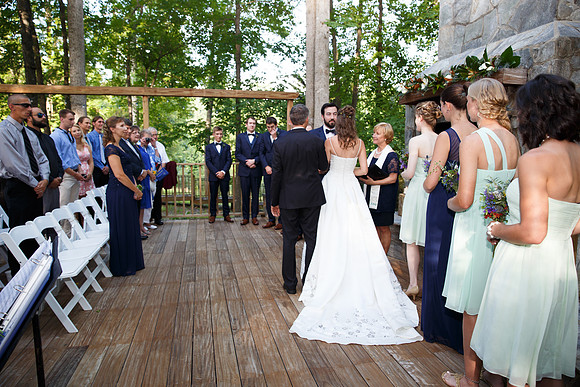 The Wedding Ceremony at Valhalla in Chapel Hill