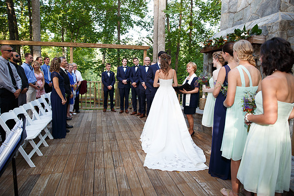 The Wedding Ceremony at Valhalla in Chapel Hill