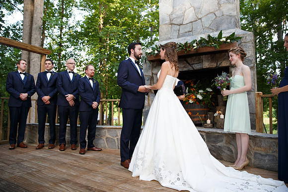 The Wedding Ceremony at Valhalla in Chapel Hill