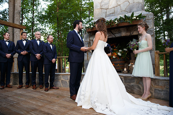 The Wedding Ceremony at Valhalla in Chapel Hill