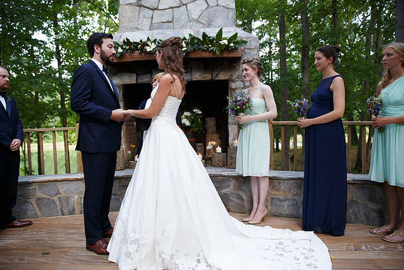 The Wedding Ceremony at Valhalla in Chapel Hill