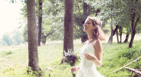 Bride & Groom June wedding at Valhalla Chapel Hill